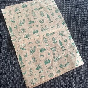 YETI Wrapping Paper Tissue Paper Gift Wrap RARE